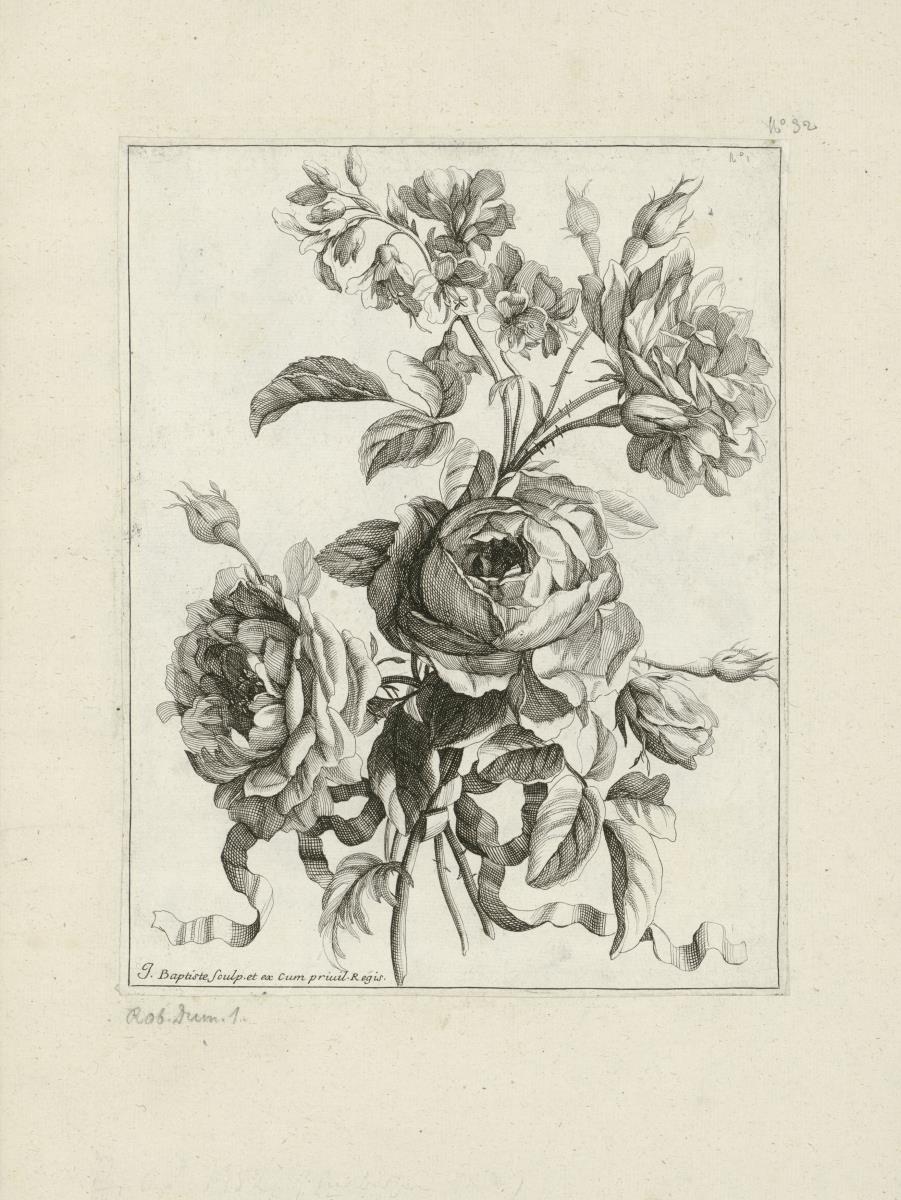 Blumen in Sträußen und Vasen.