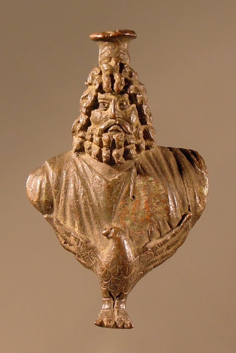 Kleine Büste des Serapis auf einem Adler