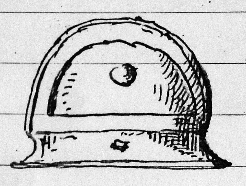 Helmhaube italischer Form. Fälschung