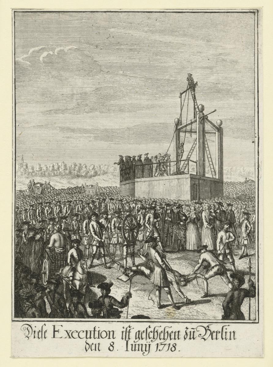Hinrichtung in Berlin, 8. Juli 1718