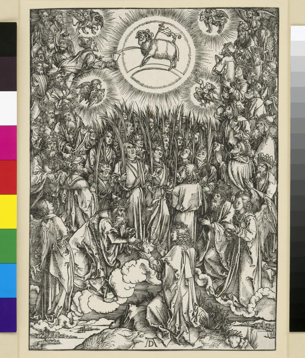 Die Anbetung des Lammes auf dem Berg Zion (Apokalypse)