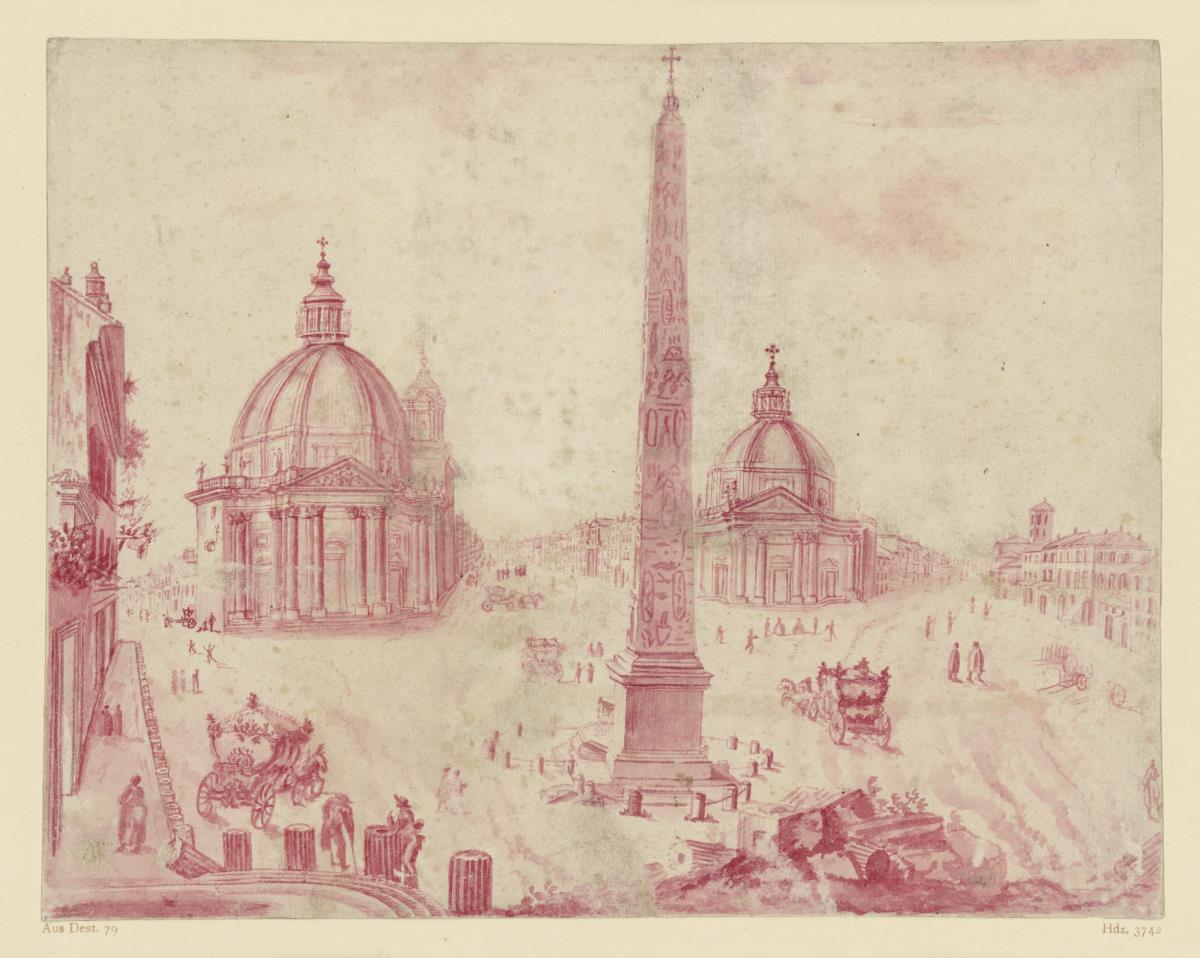 Ansicht der Piazza del Popolo, Rom
