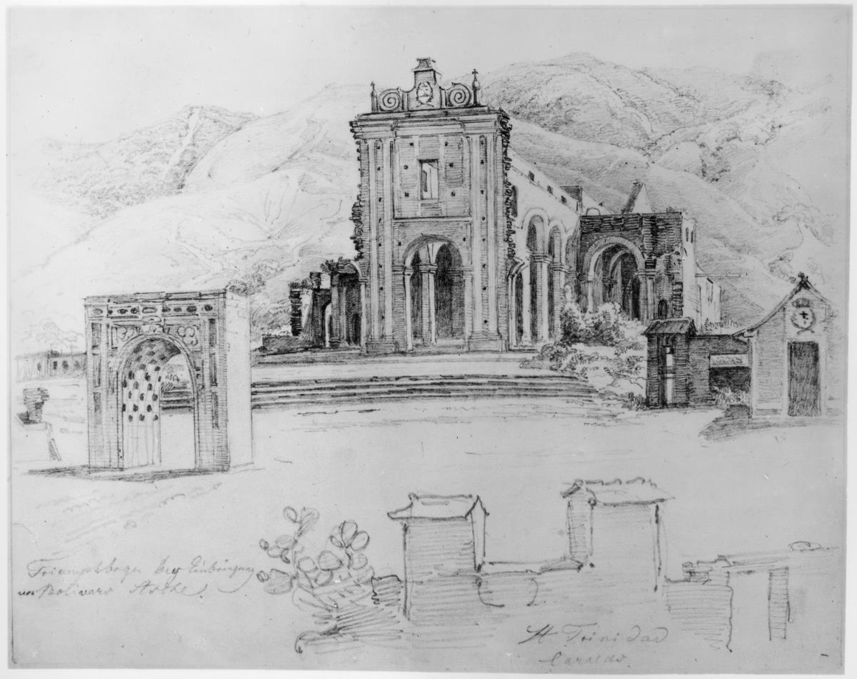 Ruine der beim Erdbeben 1812 eingestürzten Kirche Santisima Trinidad in Caracas