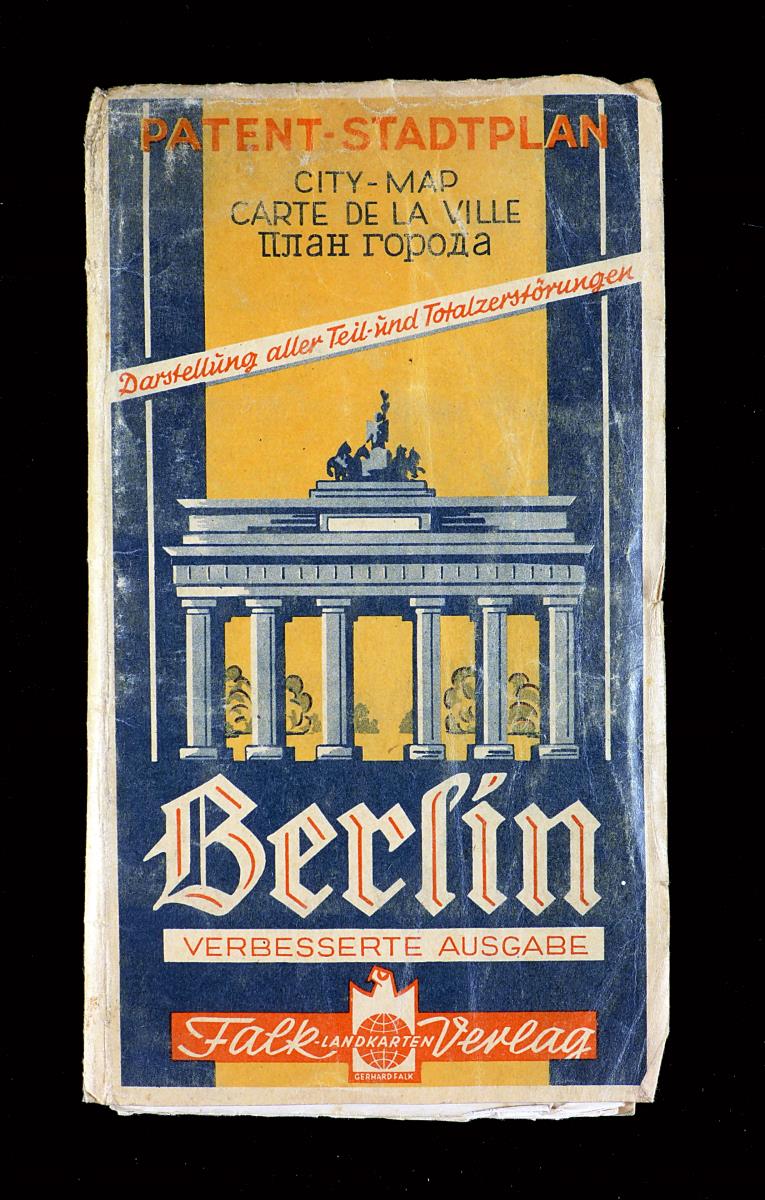 Patent-Stadtplan. City Map. Carte de la ville. план го́рода. Darstellung aller Teil- und Totalzerstörungen. Berlin Verbesserte Ausgabe.