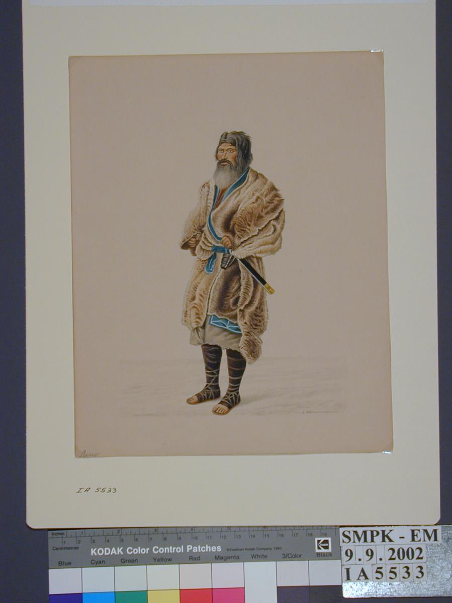 Stehender Ainu