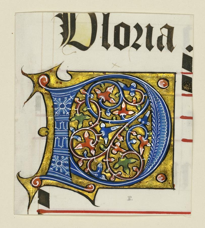 Initiale P aus einem Antiphonar für Ludwig XII. und Anne de Bretagne, Frankreich