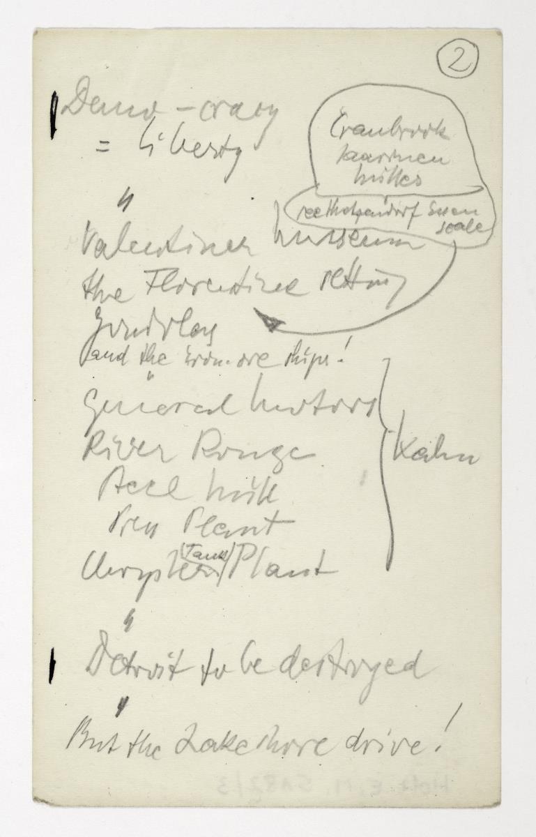 Notizbuch von der Amerika-Reise, 10 Blatt