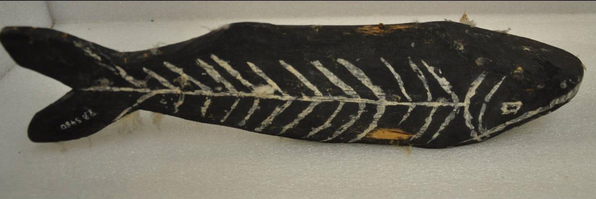 in Form eines Mandube-Fisch