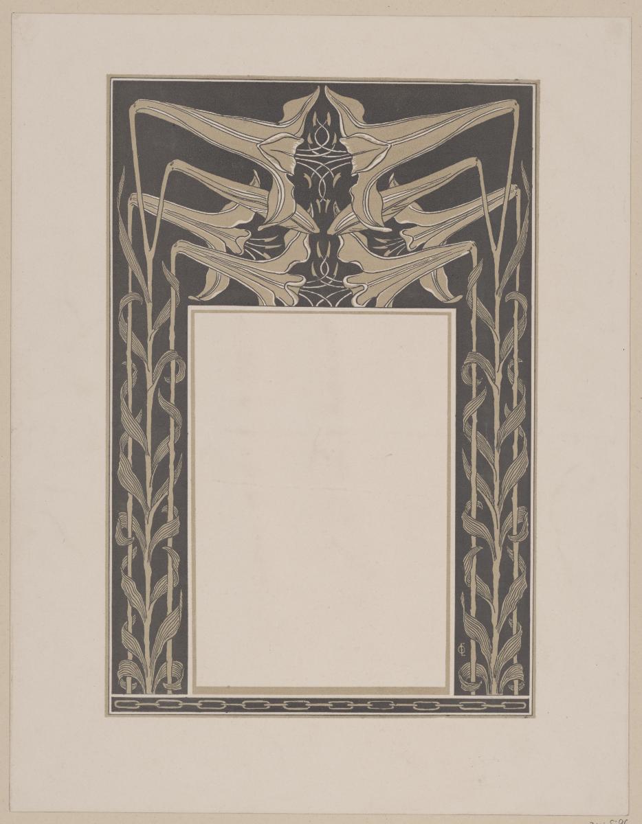 Umrahmung Lilien