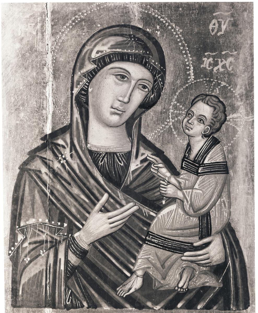 Zwei Ikonen mit der Gottesmutter Hodegetria und der Gottesmutter mit Kind