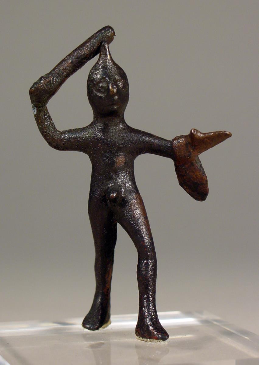 Heraklesstatuette mit Keule und Löwenfell