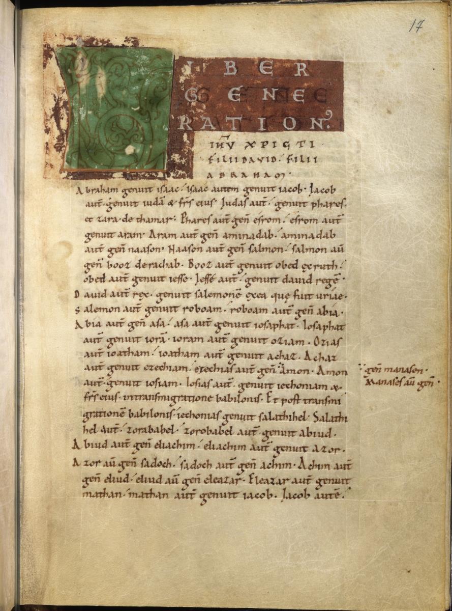 Textseite mit illuminierter Initiale L