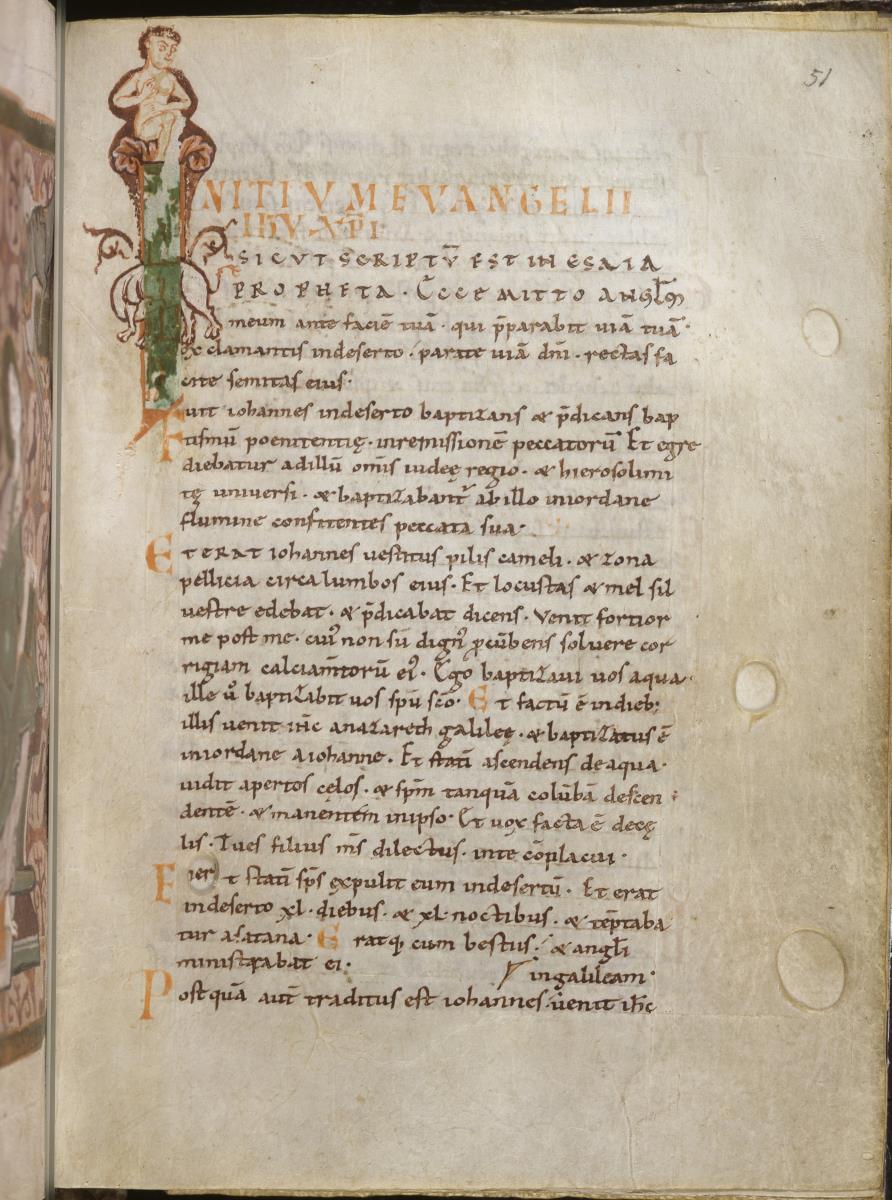 Textseite mit illuminierter Initiale