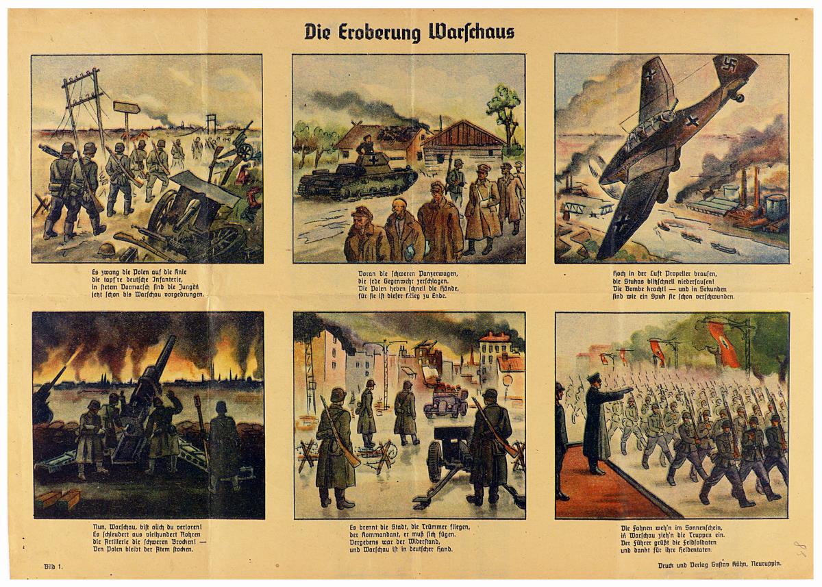 Die Eroberung Warschaus. Bild 1.