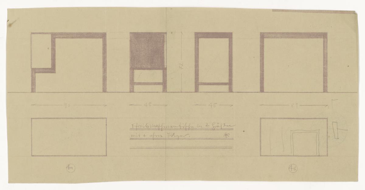Schreibmaschinentisch (Möbelentwürfe, Tische)