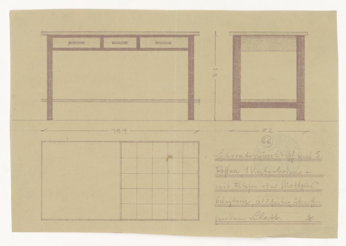 Laboratoriumstisch (Möbelentwürfe, Tische)