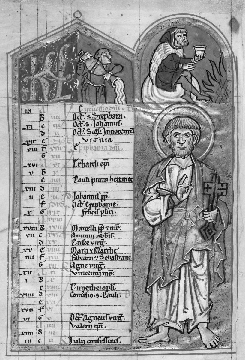 Kalendarium, Januar. Thüringisch-sächsisches Psalterium