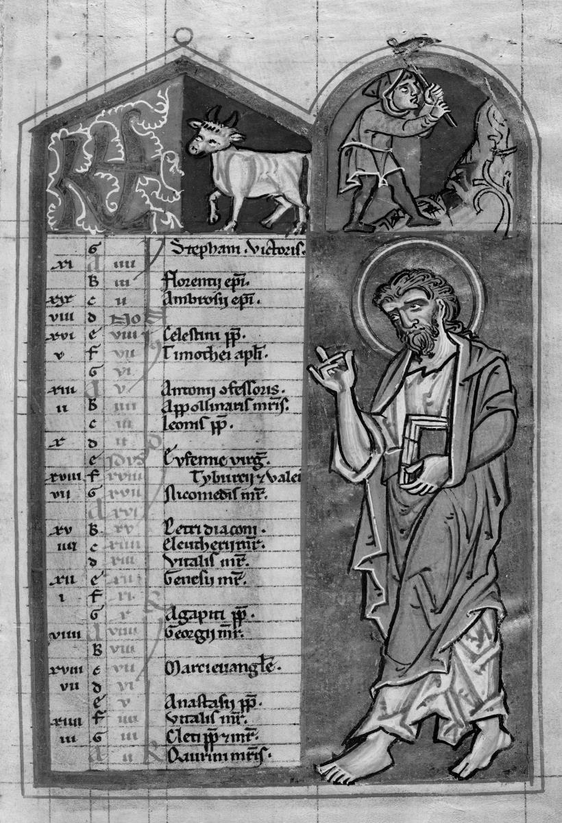 Kalendarium, April. Thüringisch-sächsisches Psalterium