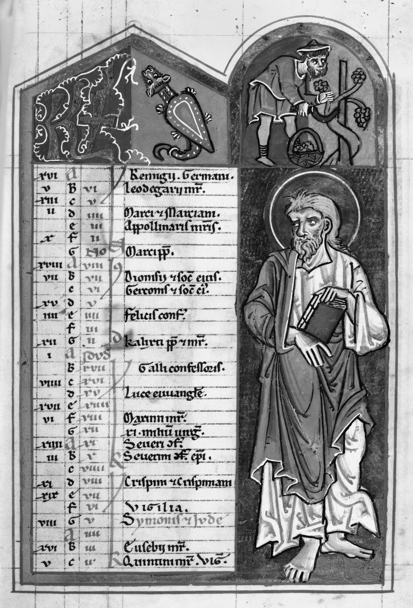 Kalendarium, Oktober. Thüringisch-sächsisches Psalterium