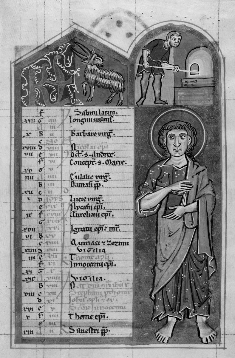 Kalendarium, Dezember. Thüringisch-sächsisches Psalterium