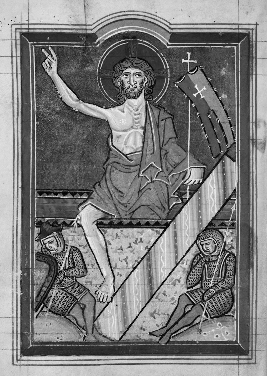 Auferstehung Christi. Thüringisch-sächsisches Psalterium