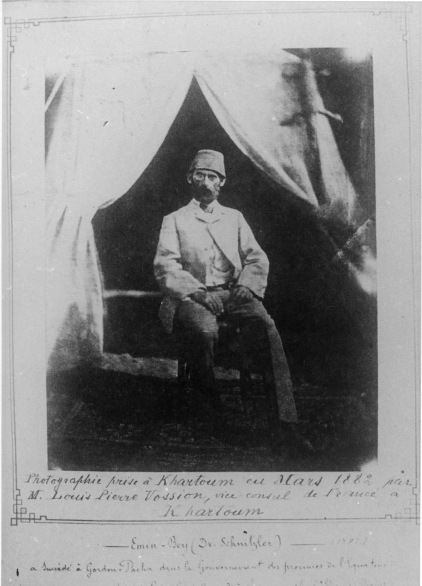 Portraitaufnahme von Emin Pascha