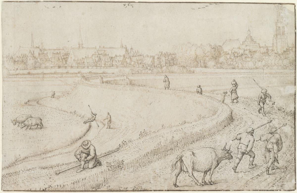 Blick auf Antwerpen von Norden