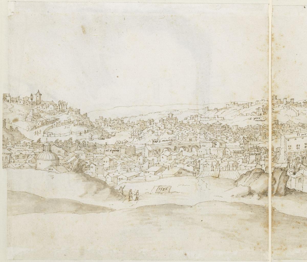 Panorama von Rom vom Kapitol aus (1. linker Teil)