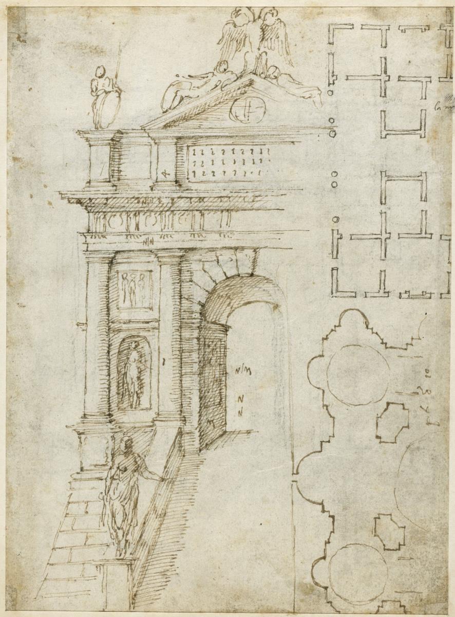 Porta Triumphalis. Zwei Grundrisse
