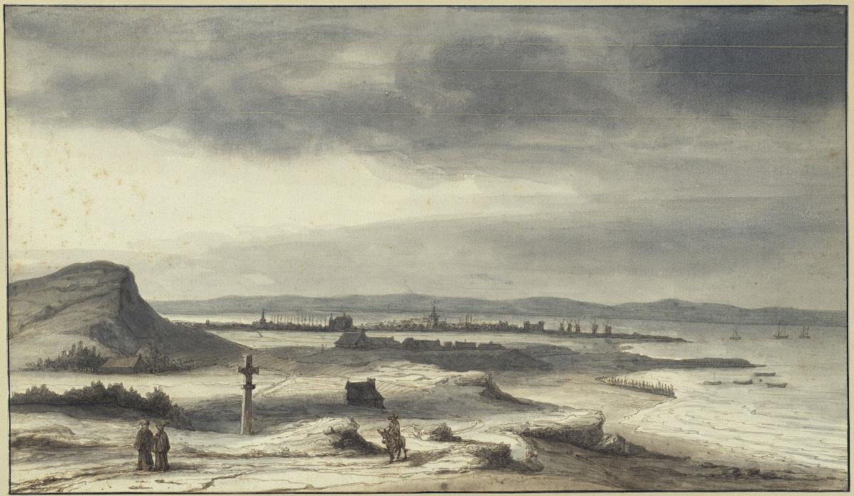 Blick auf Le Havre mit Küste