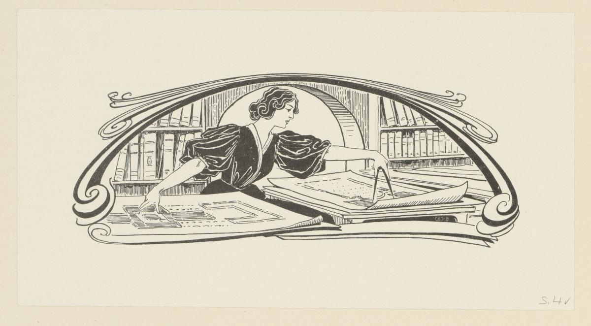 Kopfleiste Seite 4 (in Berlin und seine Arbeit, Amtlicher Bericht der Berliner Gewerbe-Ausstellung 1896)