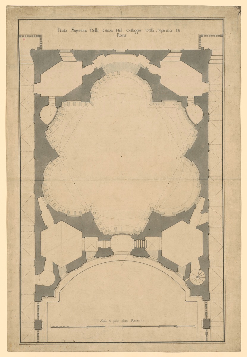 Grundriss von Sant’Ivo alla Sapienza in Rom