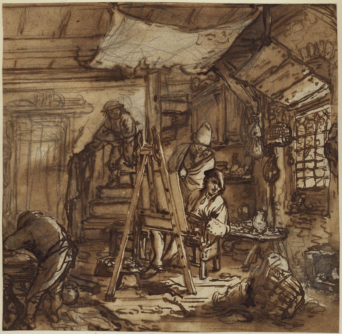 Der Maler im Atelier
