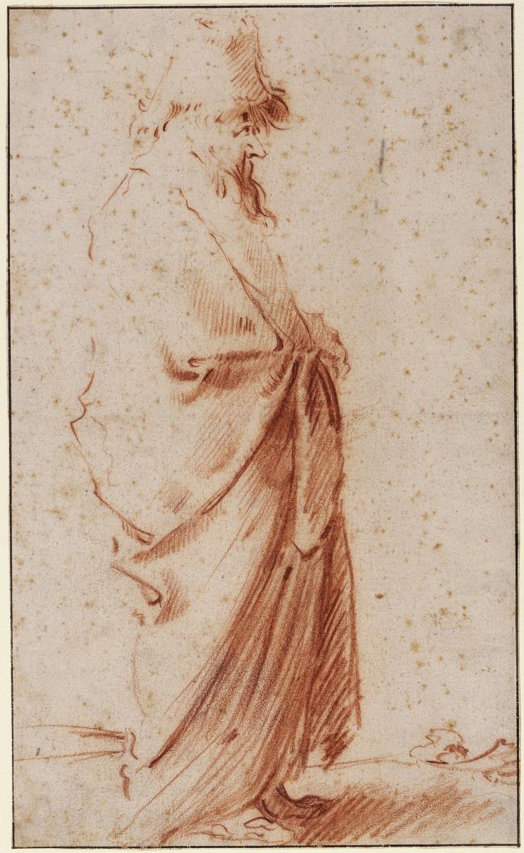 Figurenstudie eines Mannes mit Hut