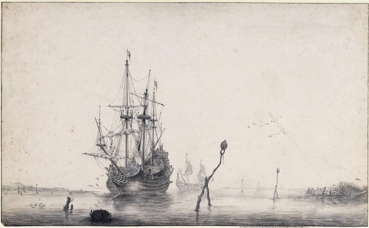 Segelschiffe vor Anker