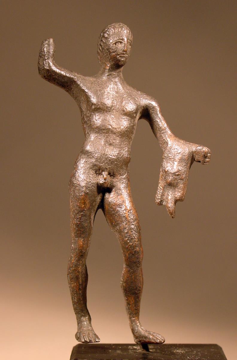 Heraklesstatuette mit Löwenfell