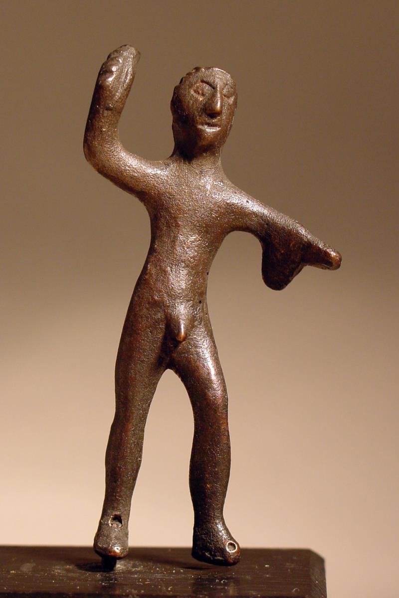 Heraklesstatuette mit Keule und Löwenfell