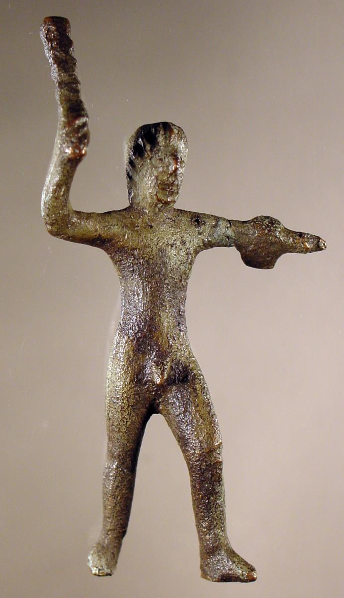 Heraklesstatuette mit Löwenfell