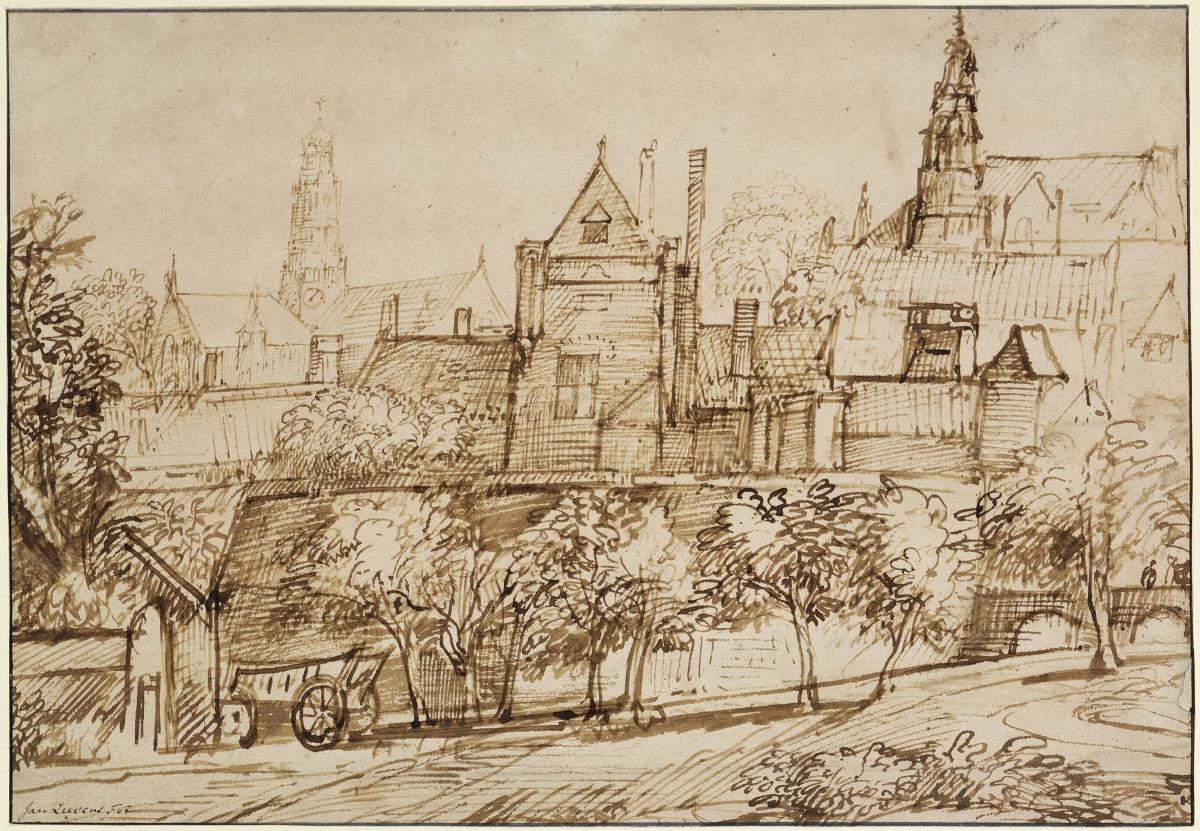 Blick auf die Groote Kerk in Haarlem