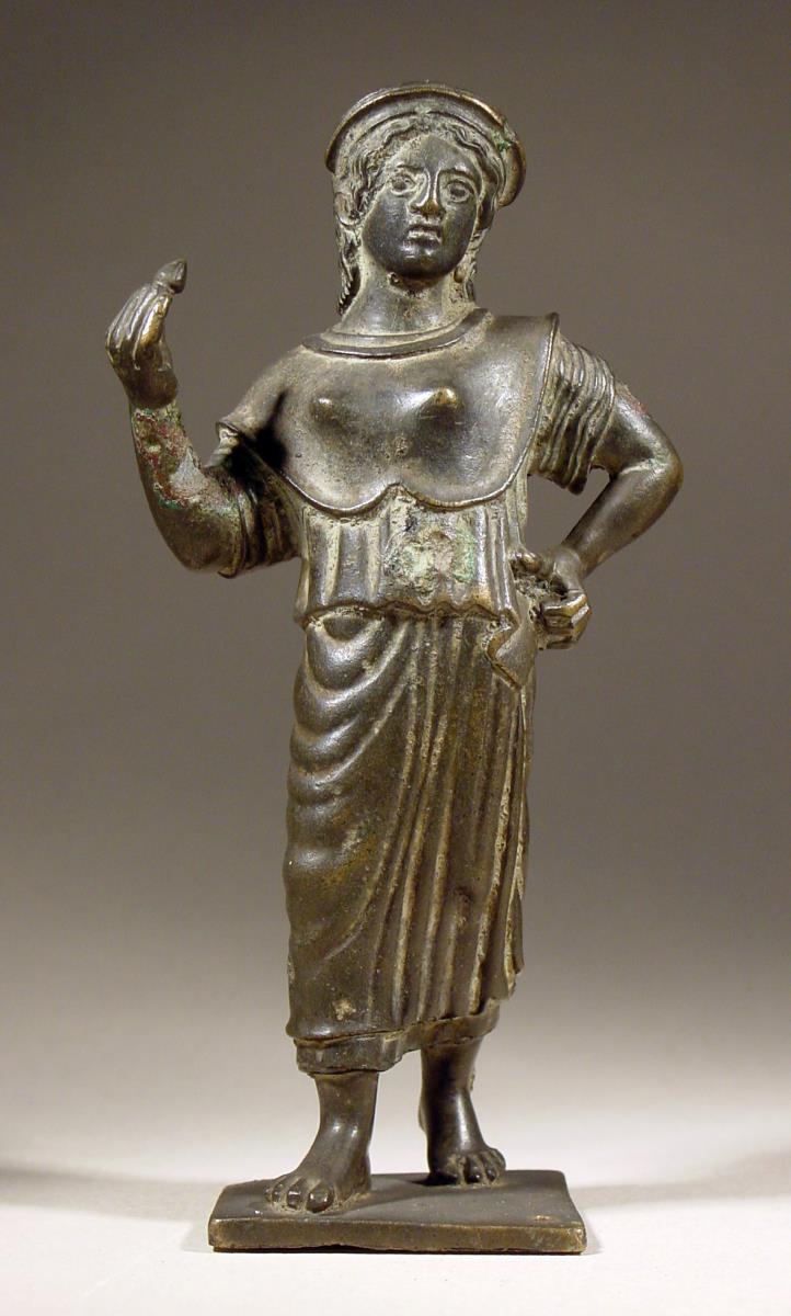 Etruskische Athenastatuette mit Blüte