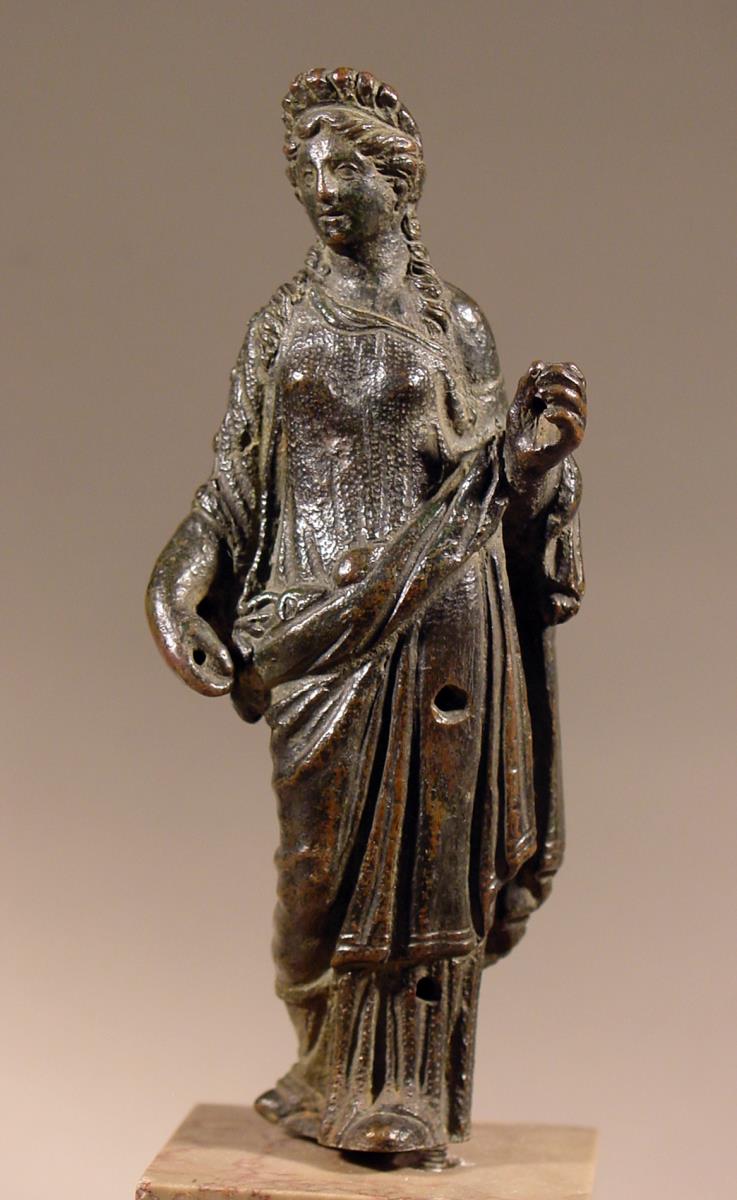 Weibliche Gewandfigur. "Flora" oder "Pomona"