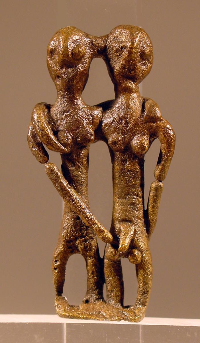 Statuettengruppe: Mann und Frau