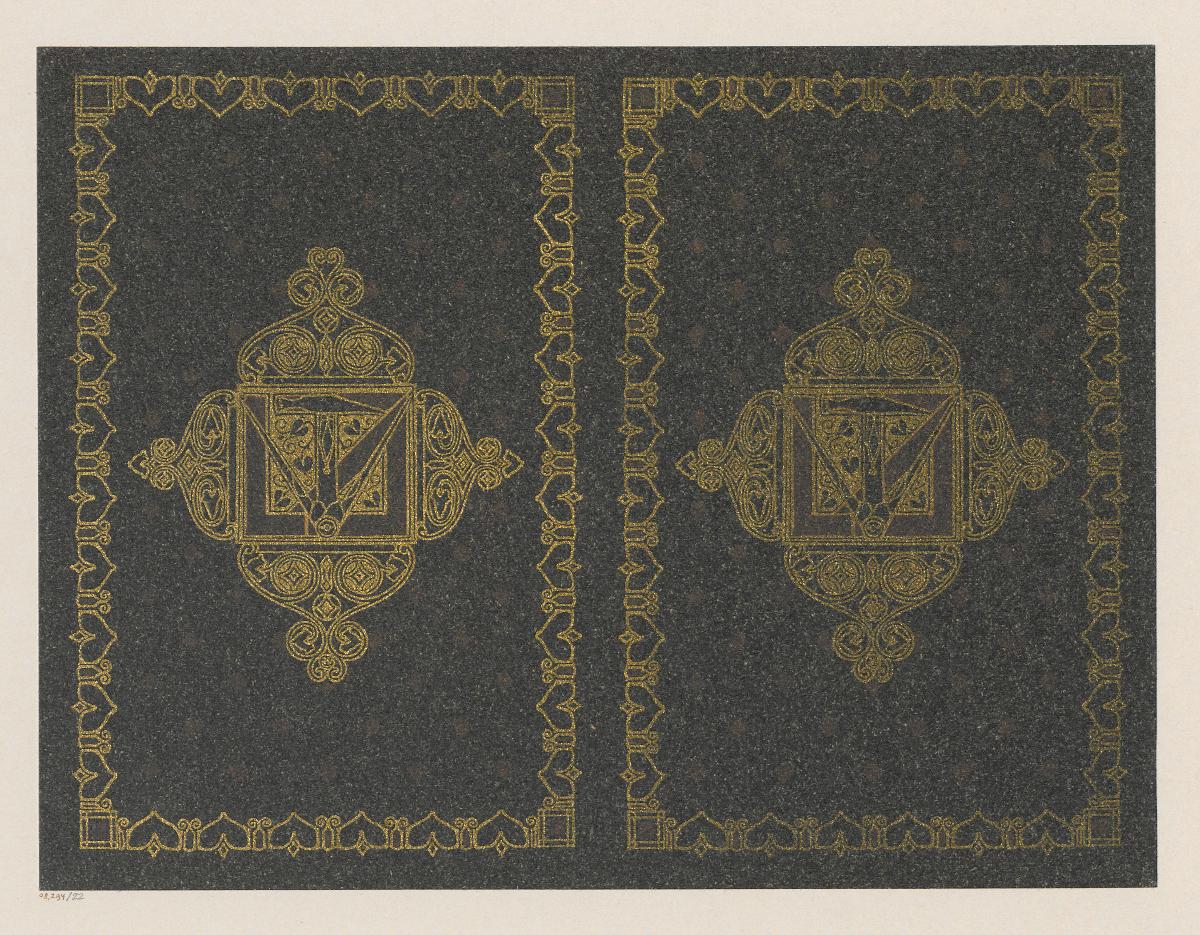 Zwei Ornamente in Ornamentrahmen (Probedruck)