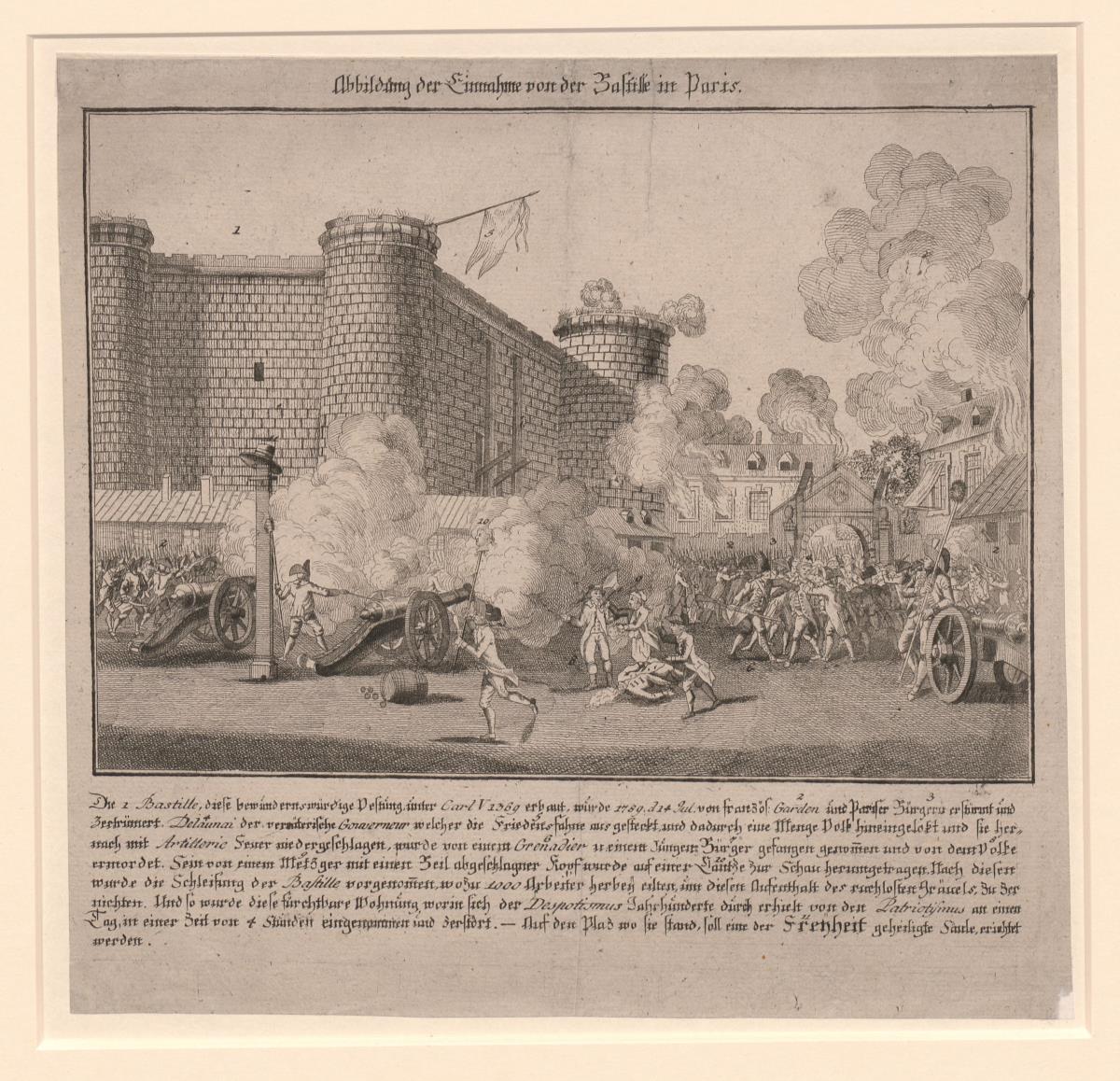 Einnahme der Bastille in Paris