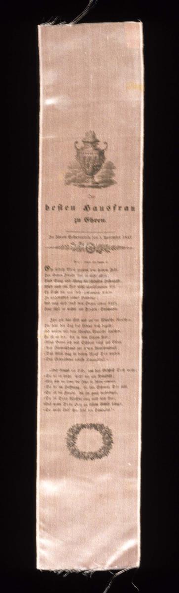 Der besten Hausfrau zu Ehren. An ihrem Geburtsfeste den 5. November 1837