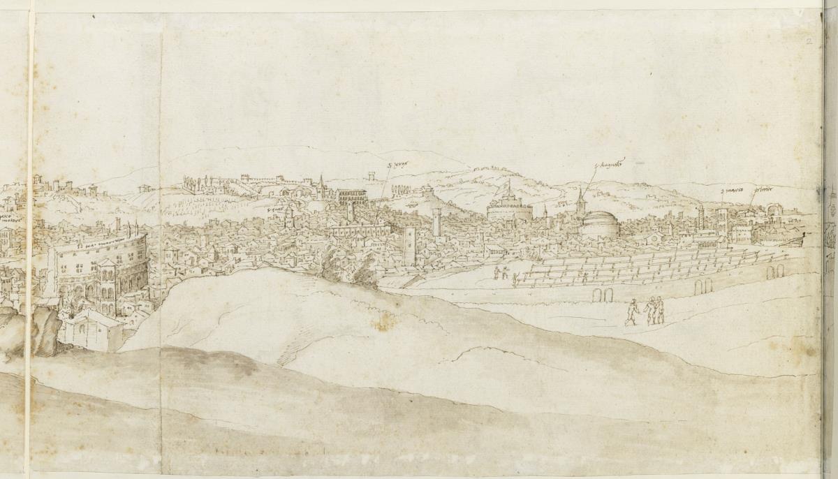Panorama von Rom vom Kapitol aus (2. linker Teil)