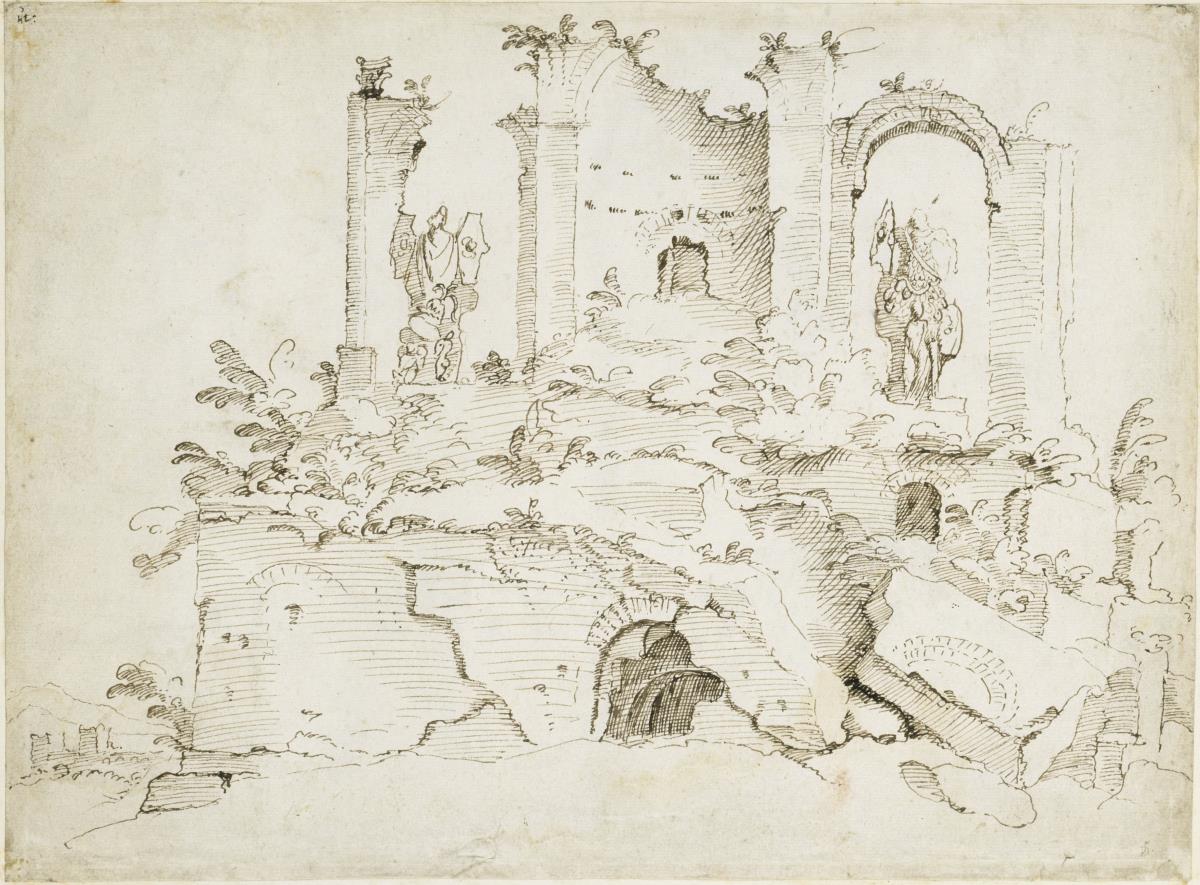 Nymphaeum der Aqua Iulia mit den "Trofei di Mario"