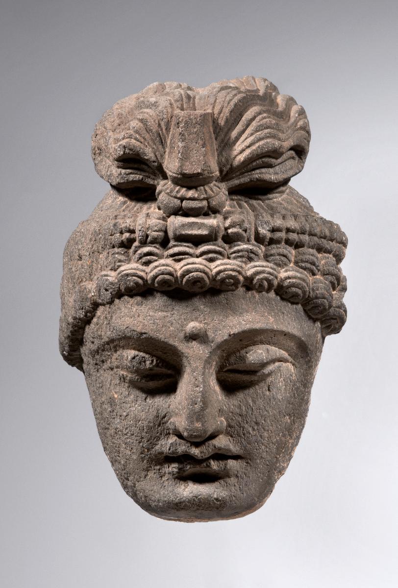 Kopf eines Bodhisattva mit Turban
