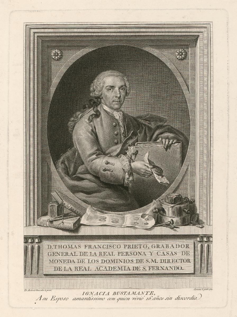Tomás Francisco Prieto (1716-1782) nach einem Gemälde von Antonio Gonzáles Ruiz
