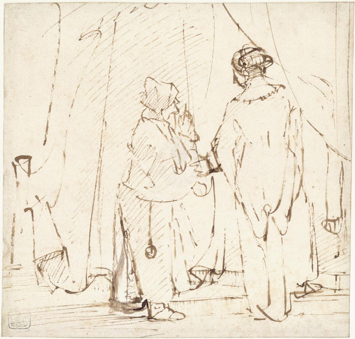 Judith und ihre Magd vor dem Zelt des Holofernes